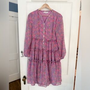Ivy City Co. Lydia Dress in Pink Floral Size Small